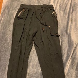 Black legging type joggers